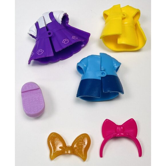 Lot 6 DISNEY Junior Minnie Mouse Glitter & Glam Pet Fashion REPLACEMENT CLOTHES - Picture 2 of 2